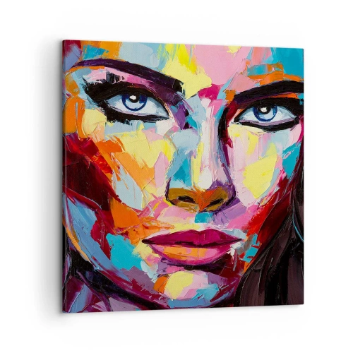 Tablou pe pânză - Un suflet plin de culoare - 50x50 cm