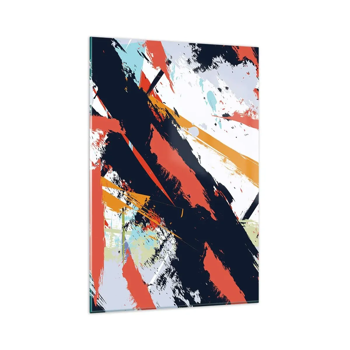 Tablou pe sticlă - Compoziție dinamică - 80x120 cm