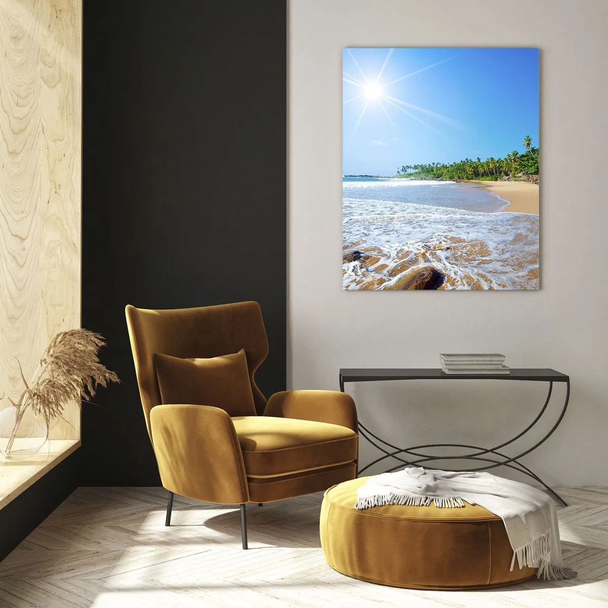 Tablou pe sticlă - Un loc exotic pentru tine - 50x70 cm