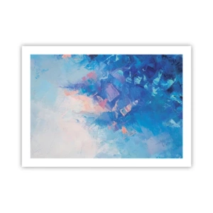 Poster - Abstracție de iarnă - 70x50 cm