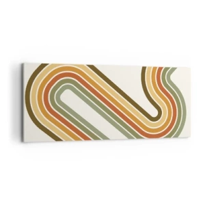 Tablou pe pânză - Cu zigzag până la destinație - 100x40 cm