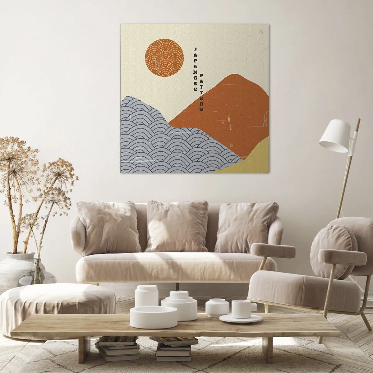 Tablou pe pânză - În stil japonez - 70x70 cm