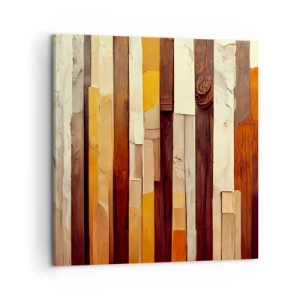 Tablou pe pânză - Imnul copacilor din pădure - 50x50 cm