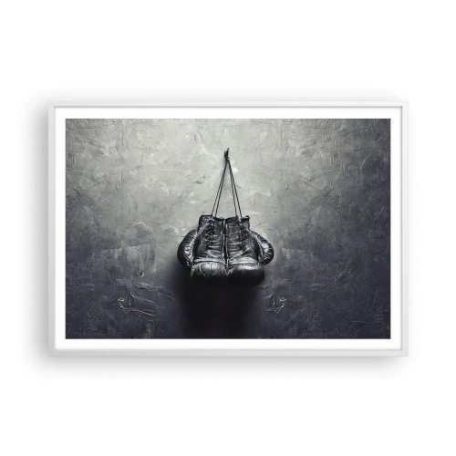 Poster în ramă albă - Timp de luptă și timp de pace - 100x70 cm