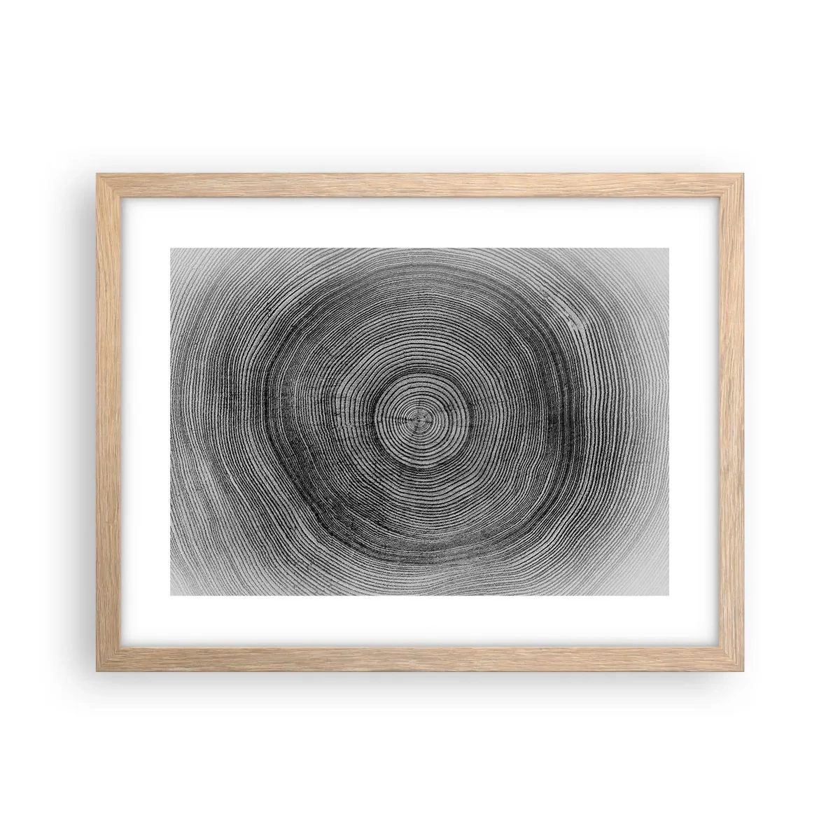 Poster în ramă de stejar deschis - Un semn al vremurilor - 40x30 cm