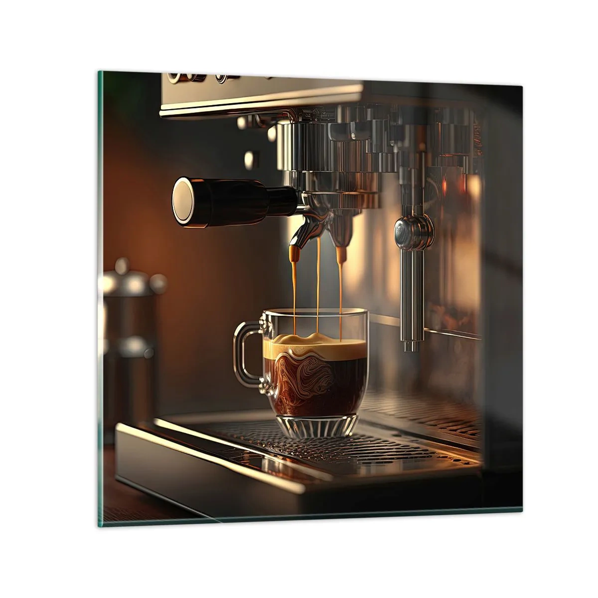 Tablou pe sticlă - Băutură senzuală - 60x60 cm