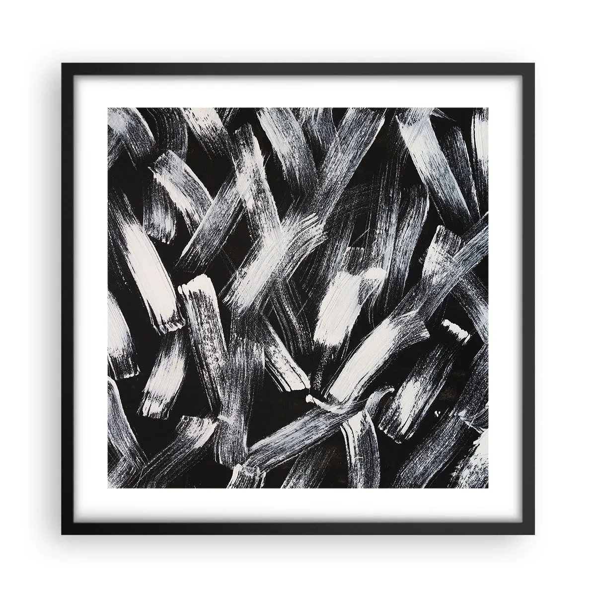 Poster în ramă neagră - Abstracție în spirit industrial - 50x50 cm