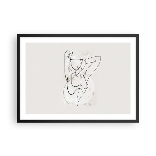 Poster în ramă neagră - Arta seducției - 70x50 cm