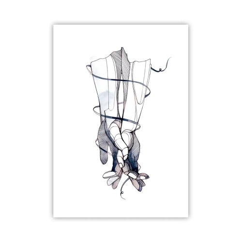 Poster - Un studiu al atingerii - 70x100 cm