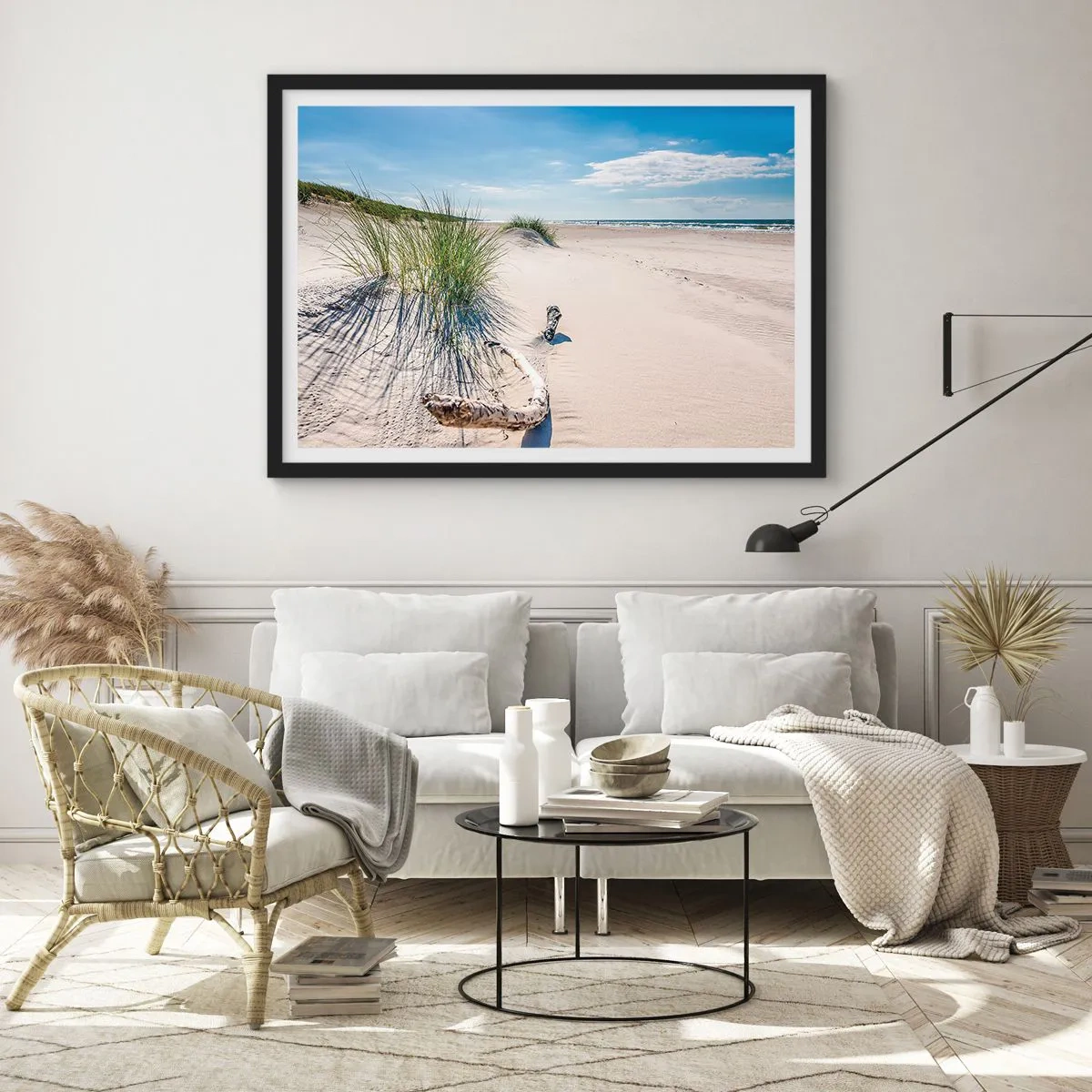 Poster în ramă neagră - Cea mai frumoasă? Baltică - 40x30 cm