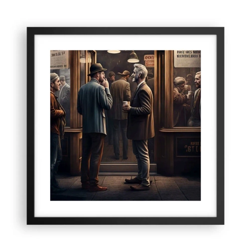 Poster în ramă neagră - Cel mai bun moment al zilei - 40x40 cm