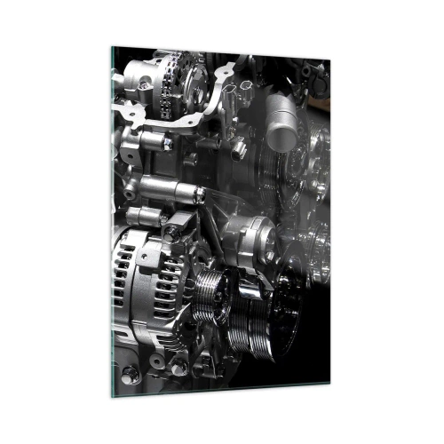 Tablou pe sticlă - De oțel, frumos, puternic - 50x70 cm