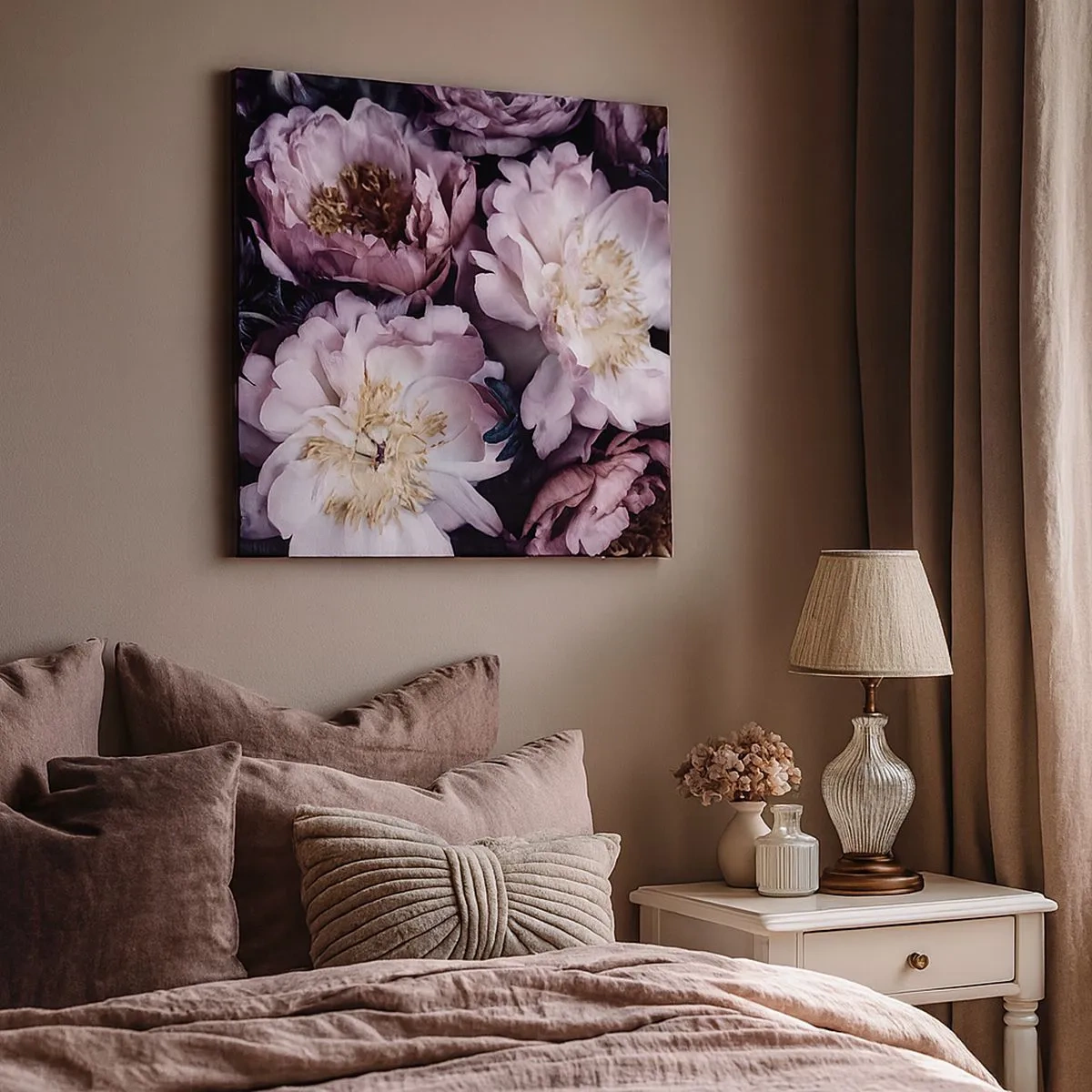 Tablou pe pânză - Buchet în stil vechi - 30x30 cm