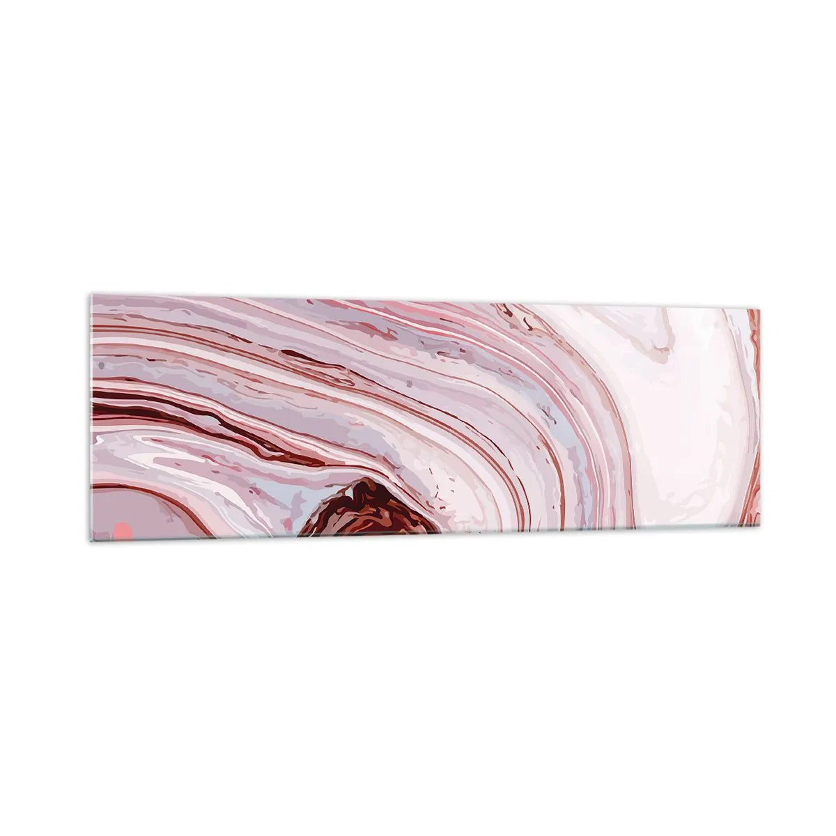 Tablou pe sticlă - Drept înainte, apoi dreapta jos - 160x50 cm