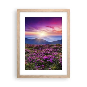 Poster în ramă de stejar deschis - Ierburile proaspete miroseau puternic - 30x40 cm