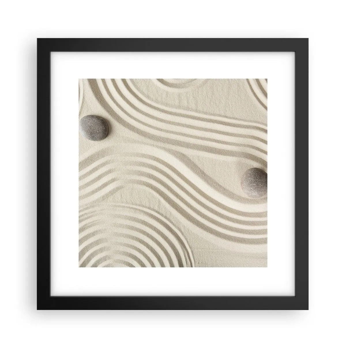 Poster în ramă neagră - Atingere de căldură - 30x30 cm