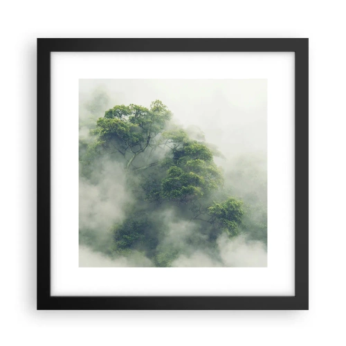 Poster în ramă neagră - Înfășurate în ceață - 30x30 cm