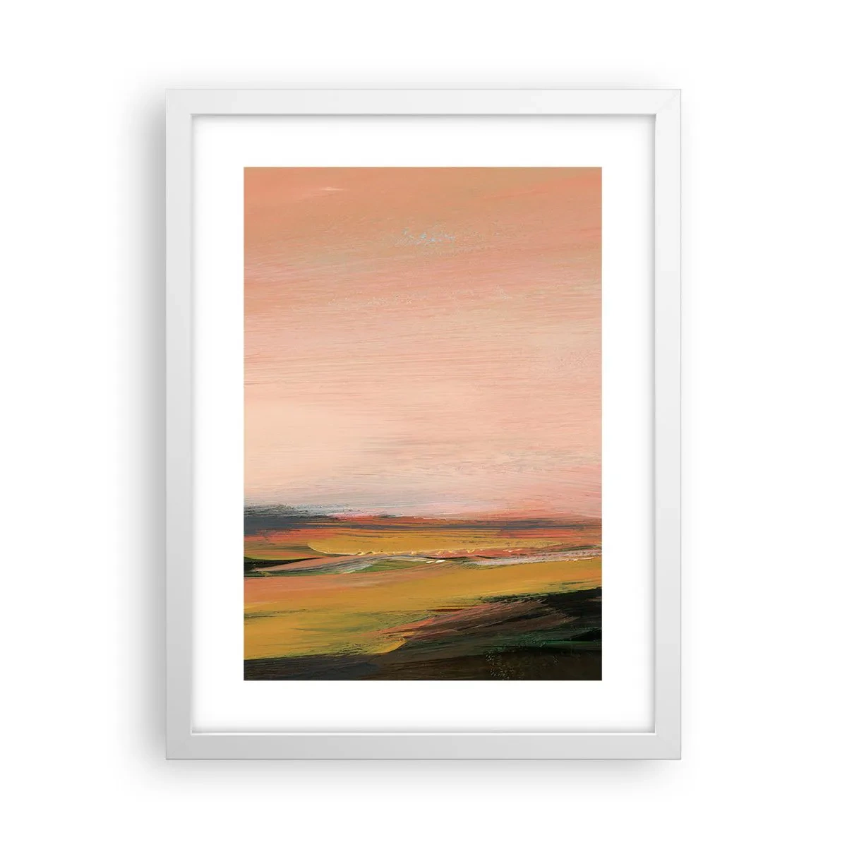 Poster în ramă albă - Tonalitatea de roz - 30x40 cm