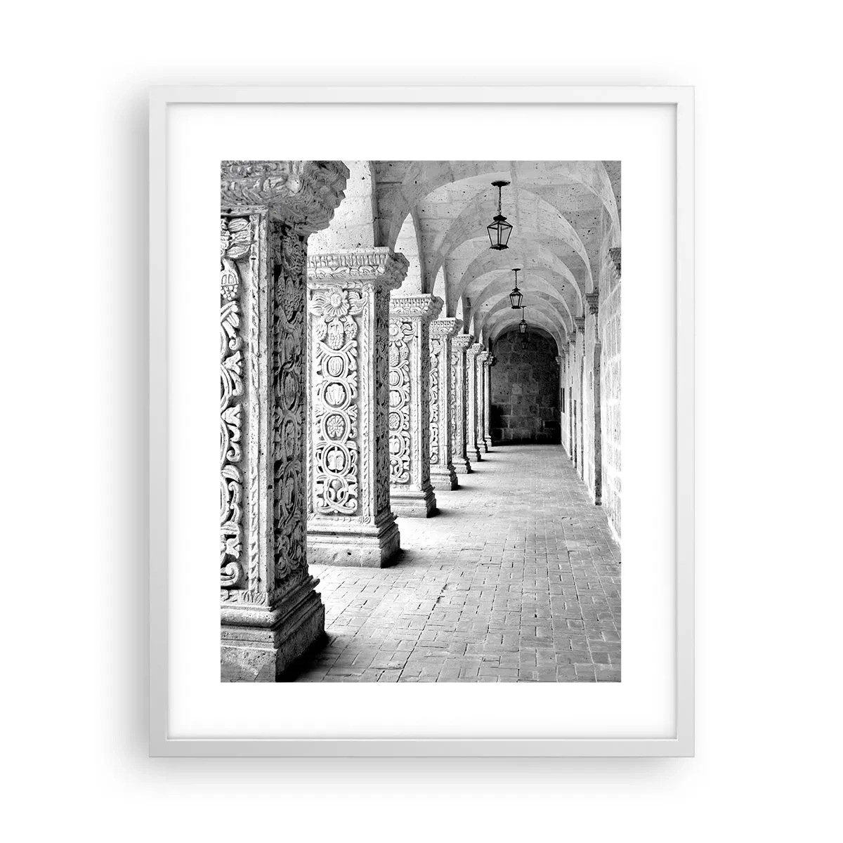 Poster în ramă albă - Și încotro…? - 40x50 cm