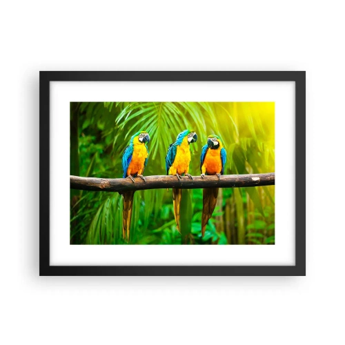 Poster în ramă neagră - Și ai auzit că ea...? - 40x30 cm