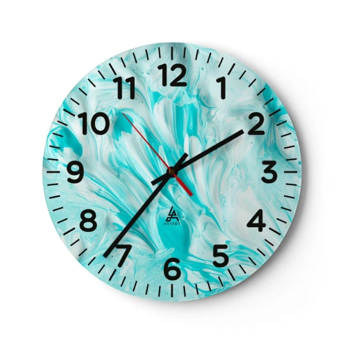 Ceas de perete - Ceas pe sticlă - Împreună pentru totdeauna - 40x40 cm