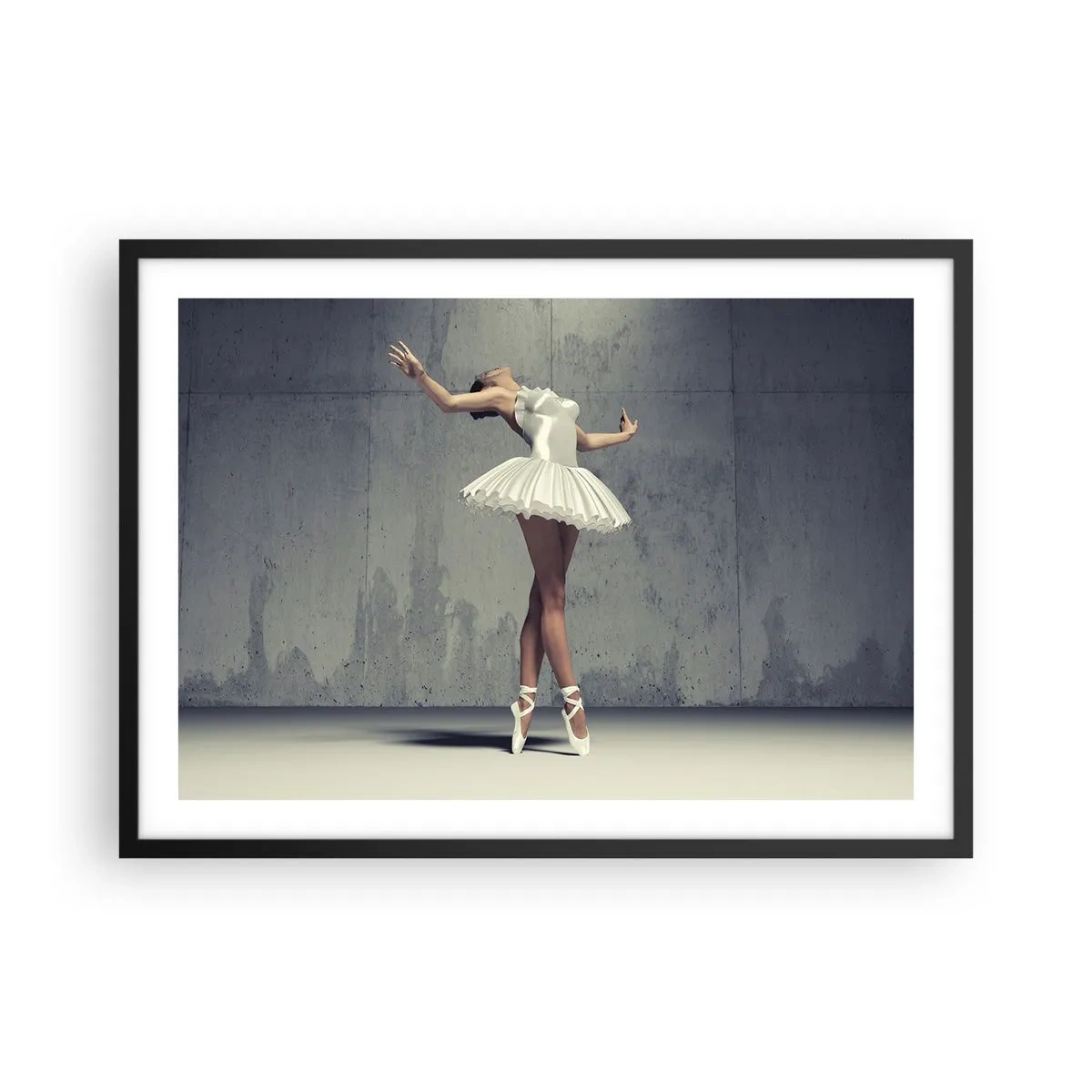 Poster în ramă neagră - Ușoară ca o pasăre - 70x50 cm