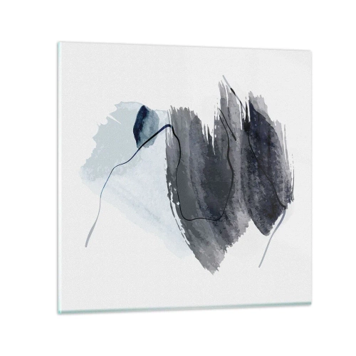 Tablou pe sticlă - Intensitate și mișcare - 70x70 cm