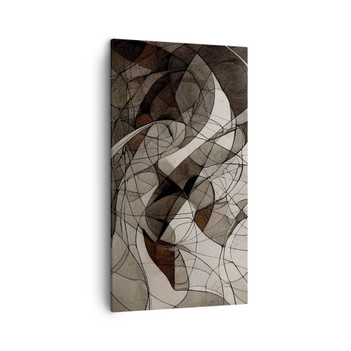 Tablou pe pânză - Circulația culorilor pământului - 45x80 cm