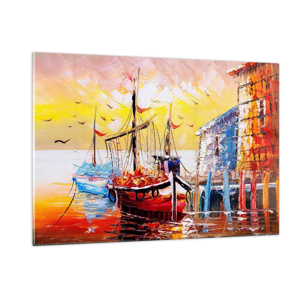 Tablou pe sticlă - Întoarcere fericită - 120x80 cm