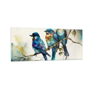 Tablou pe sticlă - Se simte jignit? - 100x40 cm