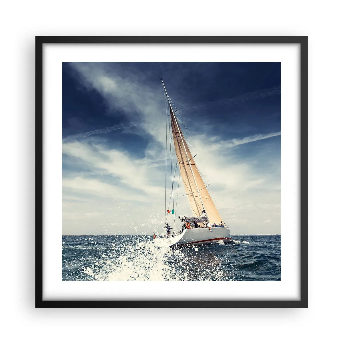 Poster în ramă neagră - Nu ne vor prinde din urmă! - 50x50 cm