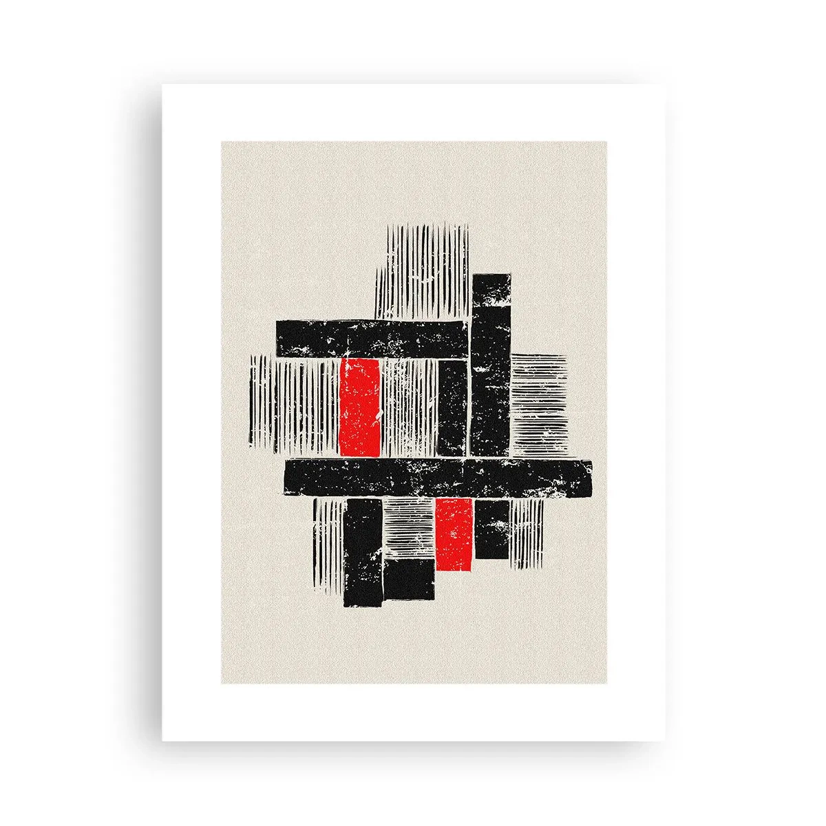 Poster - Roșu și negru - 30x40 cm