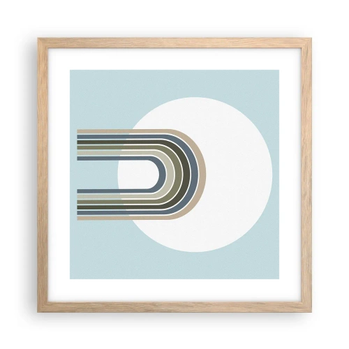 Poster în ramă de stejar deschis - Atracție irezistibilă - 40x40 cm