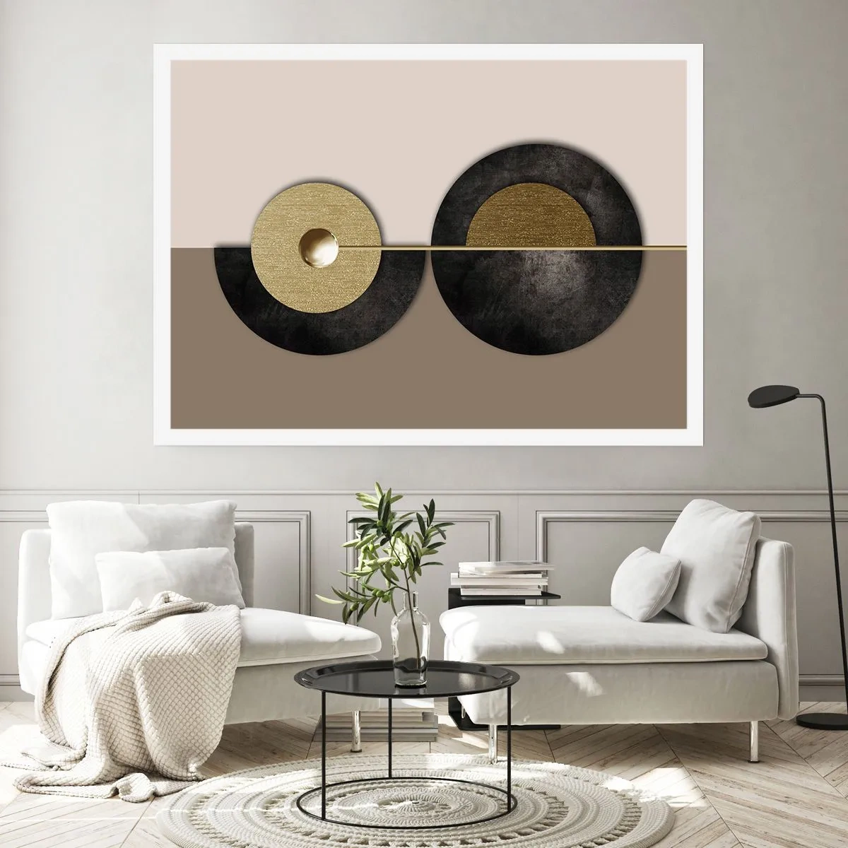 Poster - Variații în jurul unui cerc - 50x40 cm