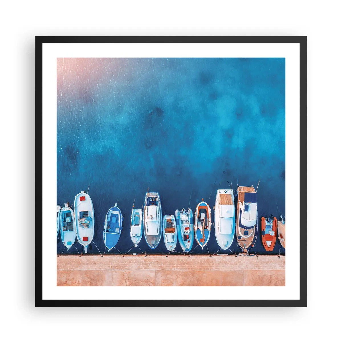 Poster în ramă neagră - Aliniere - 60x60 cm