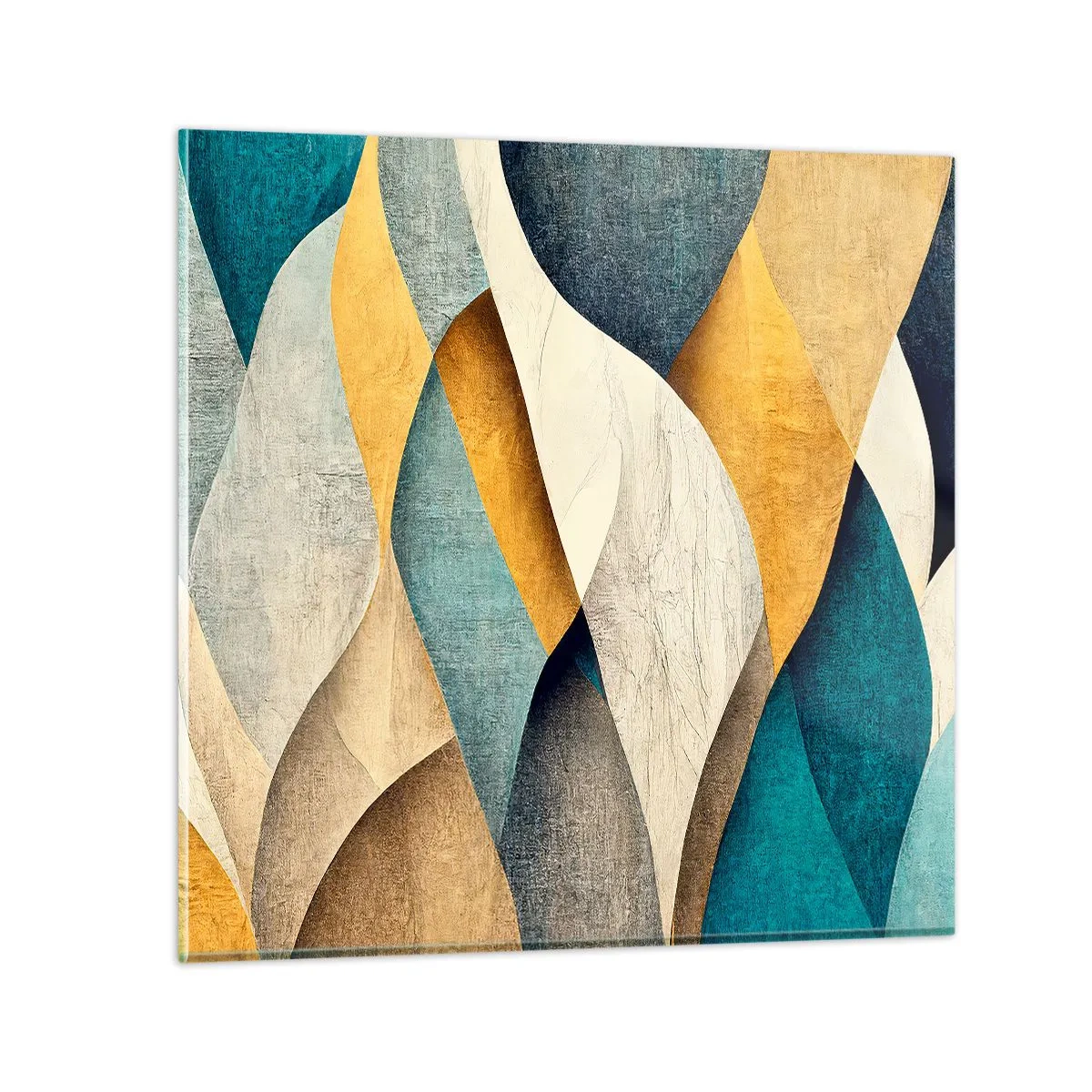 Tablou pe sticlă - Ritm și ondulare - 30x30 cm
