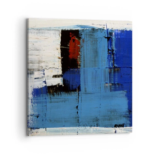 Tablou pe pânză - Secretul albastru - 70x70 cm