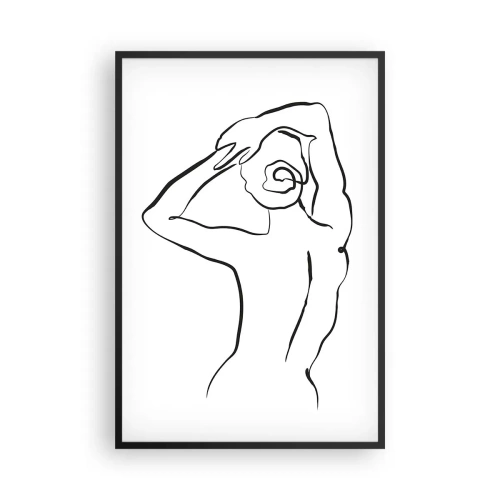 Poster în ramă neagră - Nud de dimineață - 61x91 cm