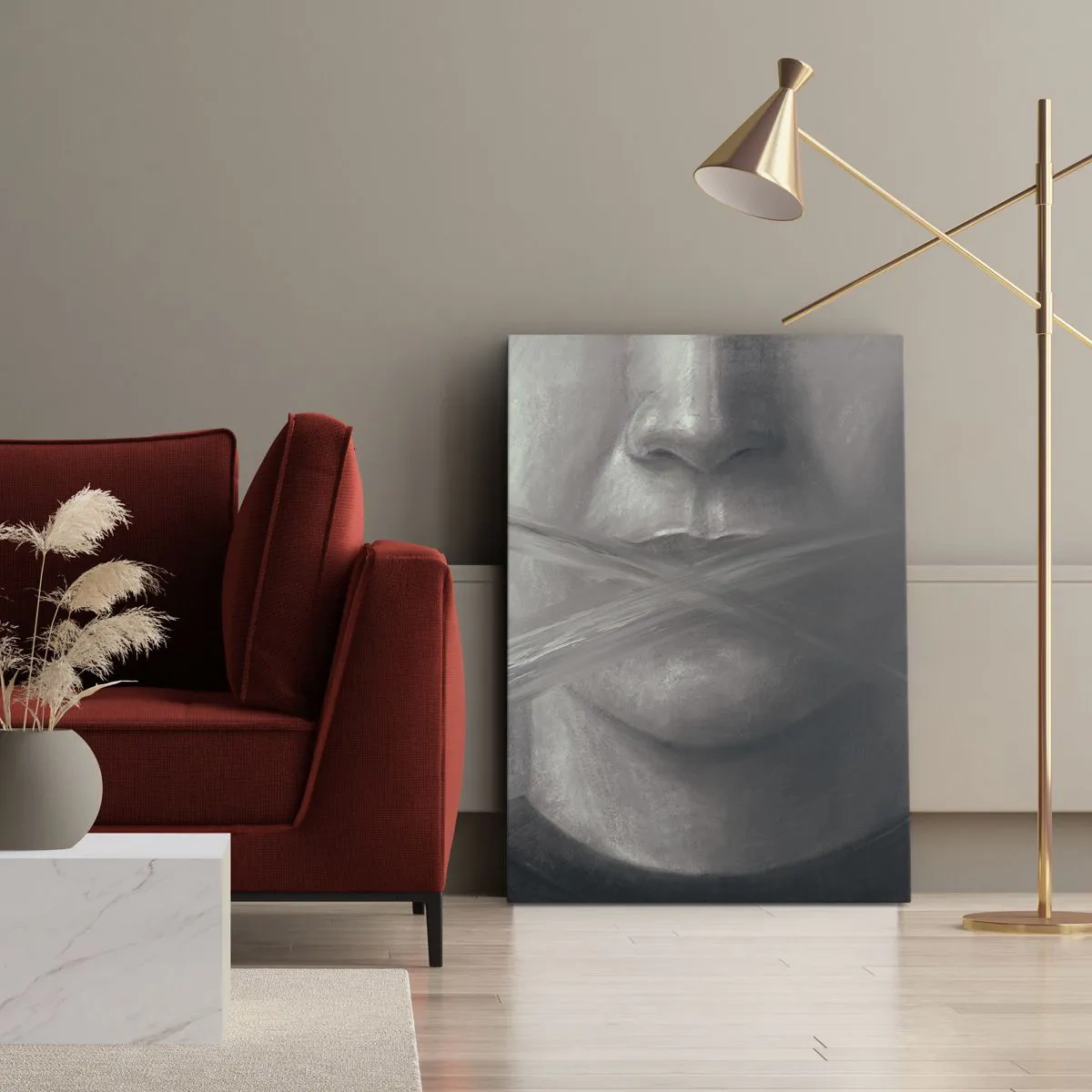 Tablou pe pânză - Nici un cuvânt - 50x70 cm