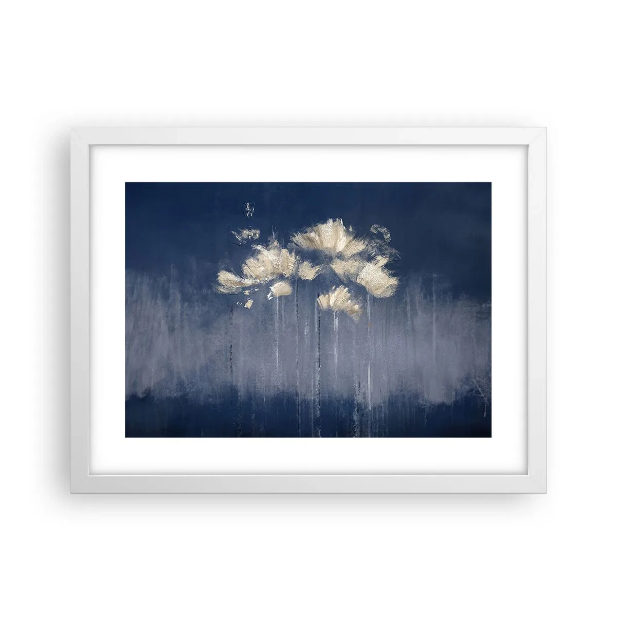 Poster în ramă albă - Ca petalele în vânt - 40x30 cm