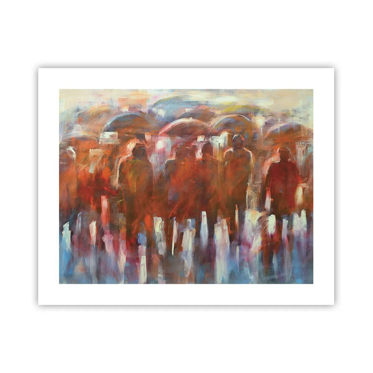 Poster - Egali în ploaie și ceață - 50x40 cm