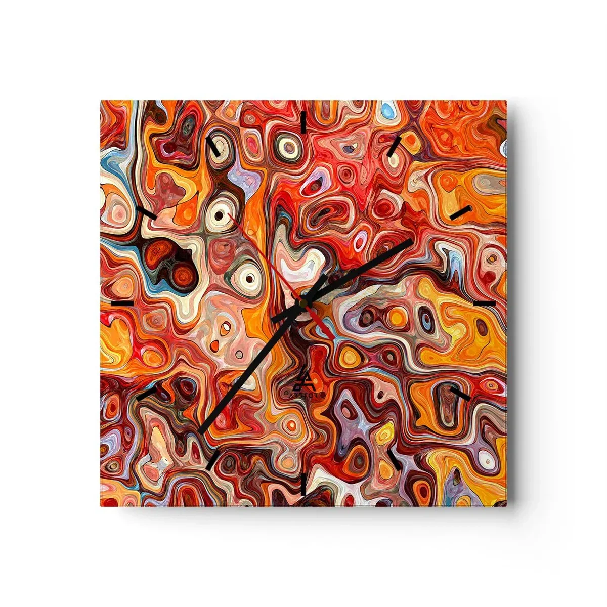 Ceas de perete - Ceas pe sticlă - Dacă nucile s-au topit în miere - 30x30 cm