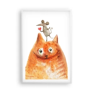 Poster în ramă albă - Paradoxurile iubirii - 61x91 cm