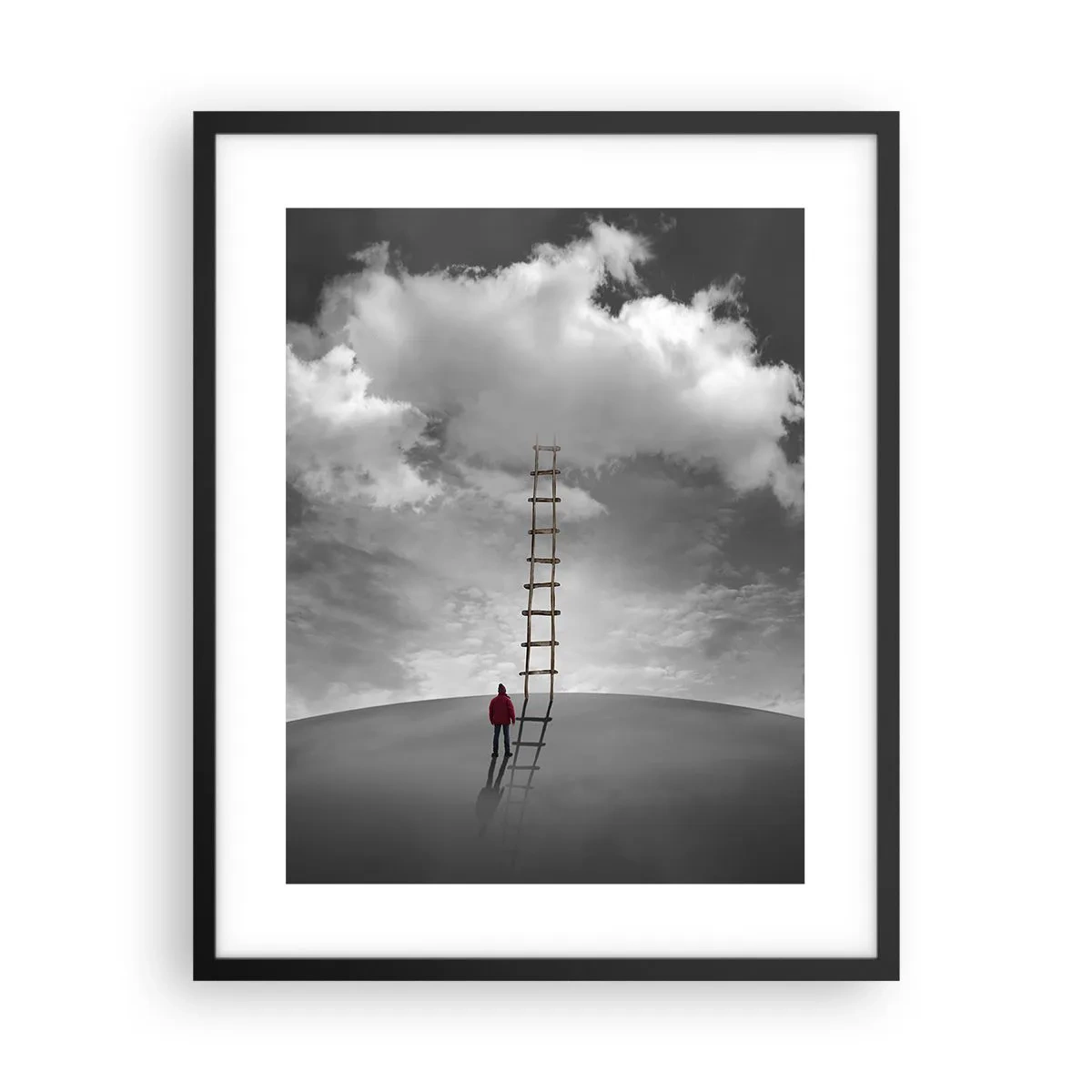 Poster în ramă neagră - Orice este posibil - 40x50 cm