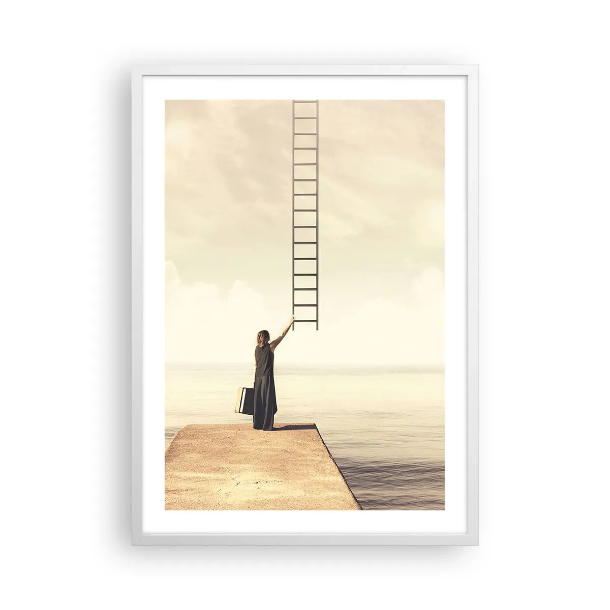 Poster în ramă albă - O călătorie conceptuală - 50x70 cm