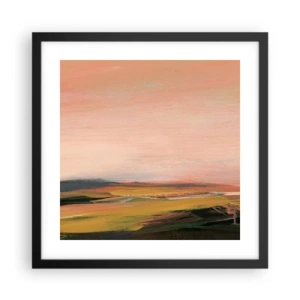 Poster în ramă neagră - Tonalitatea de roz - 40x40 cm