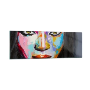 Tablou pe sticlă - Nu-ți poți lua ochii de la - 90x30 cm