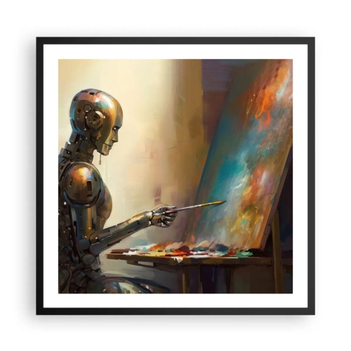 Poster în ramă neagră - Arta viitorului - 60x60 cm