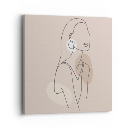 Tablou pe pânză - Icoana fecioarei - 40x40 cm