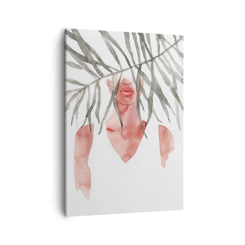 Tablou pe pânză Canvas - Doamna de la tropice - 50x70 cm